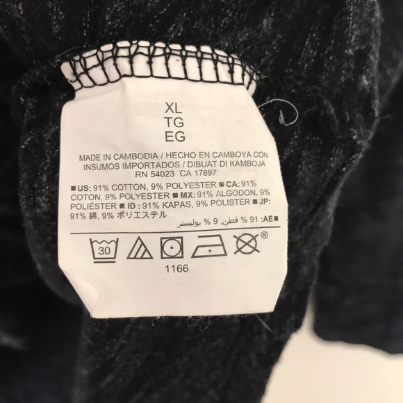 OLD NAVY Heathered LS Ruching Scoop Neck Top - Picture 3 of 6